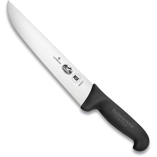 Swiss Army Brands 40557 Kitchen Fibrox Pro Black Slicing - Straight, 9In Churrasco Blade, 10.5In Width At Handle VIC-5.5203.23 - main